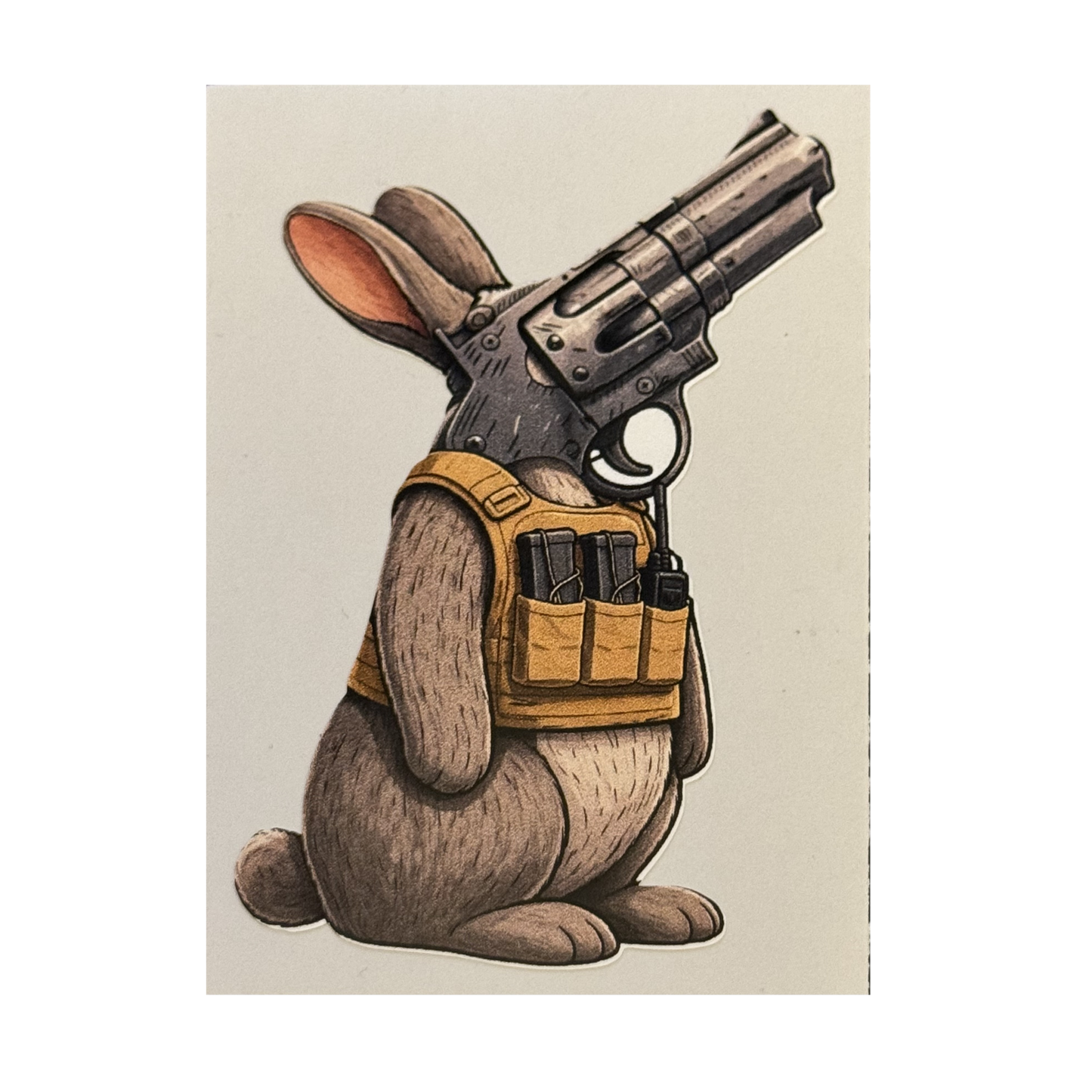 Gun Bunny Sticker