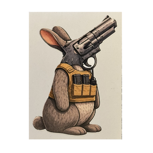 Gun Bunny Sticker